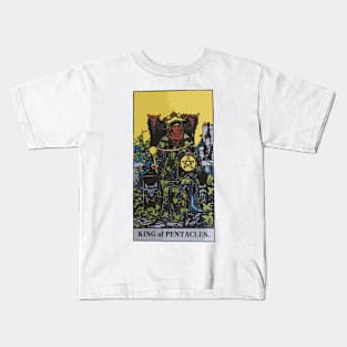 King of Pentacles - A Tarot Print Kids T-Shirt